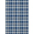 thumbnail image 2 of Addison Rugs Mayfield Washable Transitional Plaid Navy Rectangle Rug, 5' x 7'6", 2 of 6