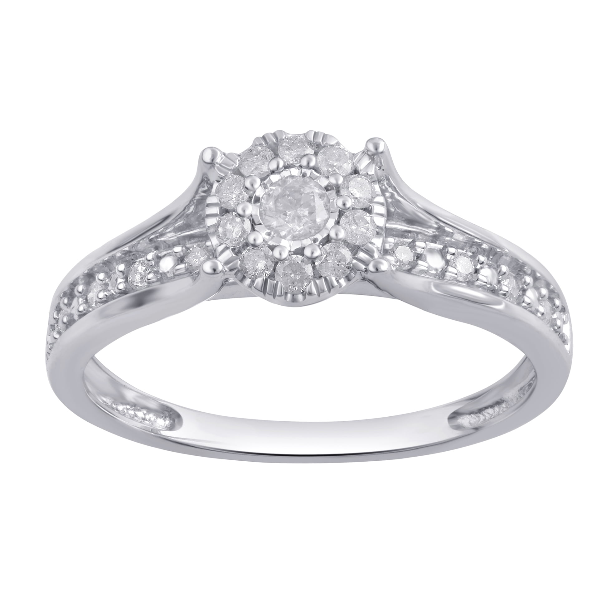Forever Bride 1/3 Carat T.W. Diamond Composite 10Kt White Gold Bridal Set