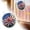 B, variant on Acrylic Glass Style Round Hanging Ornament Sunlight Reflecting Sturdy Hanging Loop for Window Home Garden Festival Decor