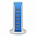 thumbnail image 2 of Multi USB Charger 30W 6-Port USB Charging Station for iPhone X/XS/XR/XR MAX/ 8/7/ 6 6S Plus 5S iPad Pro Air Mini Samsung Galaxy S8 Plus Note 8 5 S7 Edge S6 and More, 2 of 7