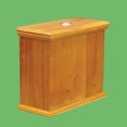 thumbnail image 2 of Renovators Supply Light Oak Hardwood Lowboy Flat Tank High Tank Toilet Part Tank Only, 2 of 3
