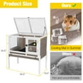 thumbnail image 2 of Aivituvin Guinea Pig Cages Indoor Rabbit Hutch with Removable Stand Anti Chewing - Brown, 2 of 7