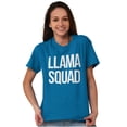 thumbnail image 5 of Llama Squad Save The Drama Alpaca BFF Women's Graphic T Shirt Tees Brisco Brands 2X, 5 of 6