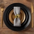 thumbnail image 5 of Gold Napkin Rings Holder in Leaf Design Festive Table Decor Setting and Favor for Thanksgiving Fall Autumn Holiday Wedding Birthday Thanksgiving Banquet Housewarming Gift Set of 16, 5 of 9