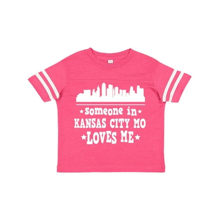 

Inktastic Kansas City Missouri Loves Me Skyline Gift Toddler Boy or Toddler Girl T-Shirt