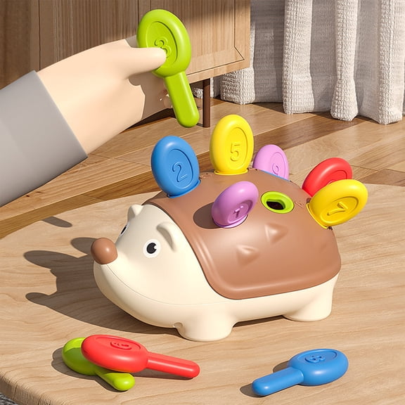 Hedgehog Puzzle Toy, Early Education Baby Toy, 1-3 Year Old Hand-Eye Coordination, Rotating Sensory Game, Parent-Child Interactive Learning, Toddler Gift