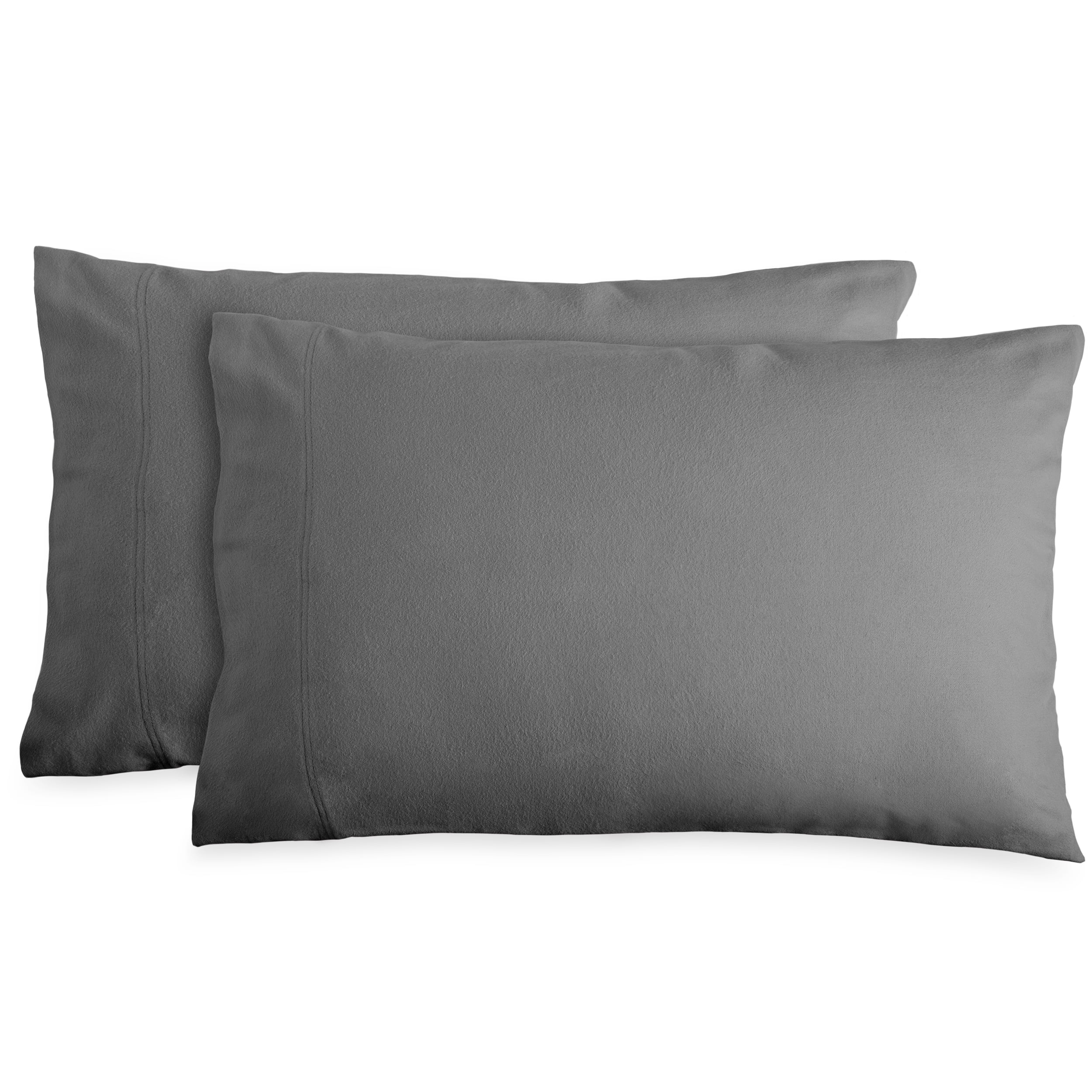 Bare Home 100% Cotton Flannel Deep Pocket 3-Piece Sheet Set with 2 Bonus Pillowcases (Twin XL, Gray)