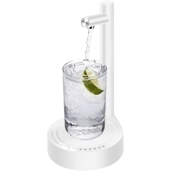 Desktop Water Bottle Dispenser, Portable Electric Water Bottle Pump Countertop for 5 Gallon & Universal Bottles, USB Charging Automatic Water Jug Dispenser for Bedside, Home, Office, Outdoor