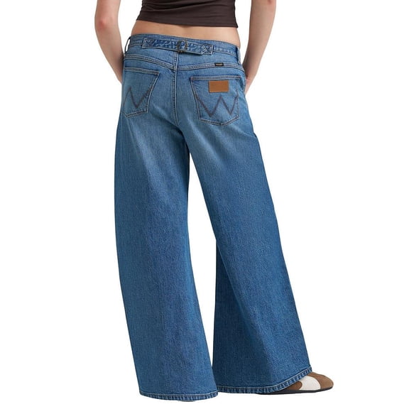 Wrangler Womens Stormy Dust Barrel Jean 26 Denim