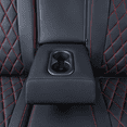 thumbnail image 2 of EKR Custom Fit HRV Car Seat Covers for Honda HR-V Sport,LX 2023 2024 2025- Breathable Leather Auto Seat Covers(Full Set,Black with Red Trim), 2 of 8