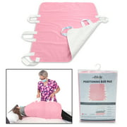 Atcha Ba 1-Pack Waterproof Positioning Bed Pad with 6 Handles, Reusable High Absorbency incontinence Underpad (Pink)