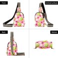 thumbnail image 7 of FORMRS Womens Crossbody Sling Bag Travel Daypack Shoulder Chest Backpack, Floral Raspberries, 7 of 7