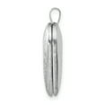 thumbnail image 2 of Sterling Silver Rhodium-plated 20mm Floral Border Heart Locket QLS320 (25mm x 20mm), 2 of 3