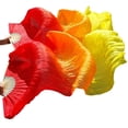 thumbnail image 3 of A Pair 1.8m Dancing Fan Long Fan For Stage Performance 16 Fan Bones Orange, 3 of 8