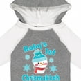 thumbnail image 4 of Inktastic Baby's 1st Chrismukkah with Cute Snowman and Snowflakes Boys or Girls Long Sleeve Baby Bodysuit, 4 of 5