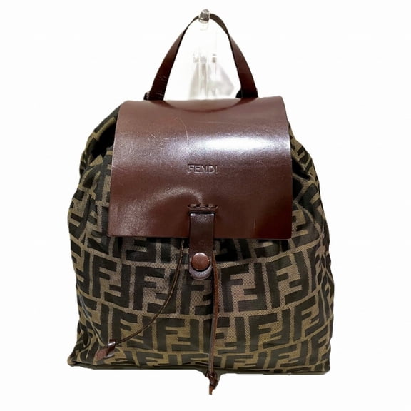 Pre-Owned Fendi FENDI Backpack/Daypack Canvas and Leather 71-15980-0-991 (Good)