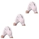 thumbnail image 5 of Sonducket 12 pares de guantes de algodón blanco para hombre, manopla de trabajo Unisex, guante elástico hidratante, joyería de inspección, Type1 NO1, 5 of 6