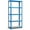 Blue, variant on WSA 5-Tier Heavy Duty Shelves Metal Shelving Pack of 1 Adjustable Garage Storage Rack Boltless Steel Shelves Warehouse Organizer for Basement Pantry & Garage, Black (70.8" H x 35.4" W x 15.7" D)