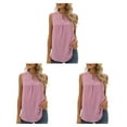 thumbnail image 1 of Minnieouse Blusa sin mangas para mujer, camisa de Color sólido, chaleco refrescante con cuello en V, Top de verano para niñas, ropa de fiesta Type1 NO1, 1 of 6