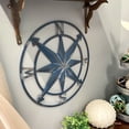 thumbnail image 4 of Zeckos Blue Metal Compass Rose Nautical Hanging Wall Décor 20 inch, 4 of 8