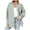 Grey, variant on Women's Autumn And Winter Fashion Solid Color Baggy Woolen Coat With Large Pockets