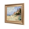 thumbnail image 2 of DECORARTS - The Beach at Trouville, Claude Monet Art Reproduction. Giclee Print& Museum Quality Framed Art for Wall Decor.Framed size: 26x22", 2 of 6