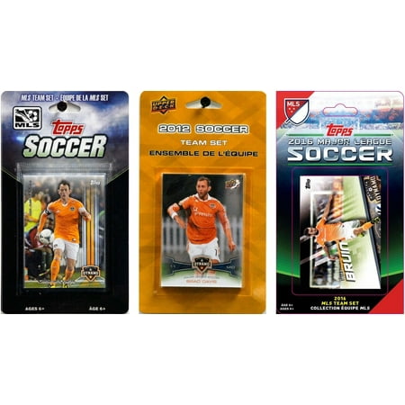 MLS Houston Dynamo 3 Different Licensed Trading Card Team Sets
