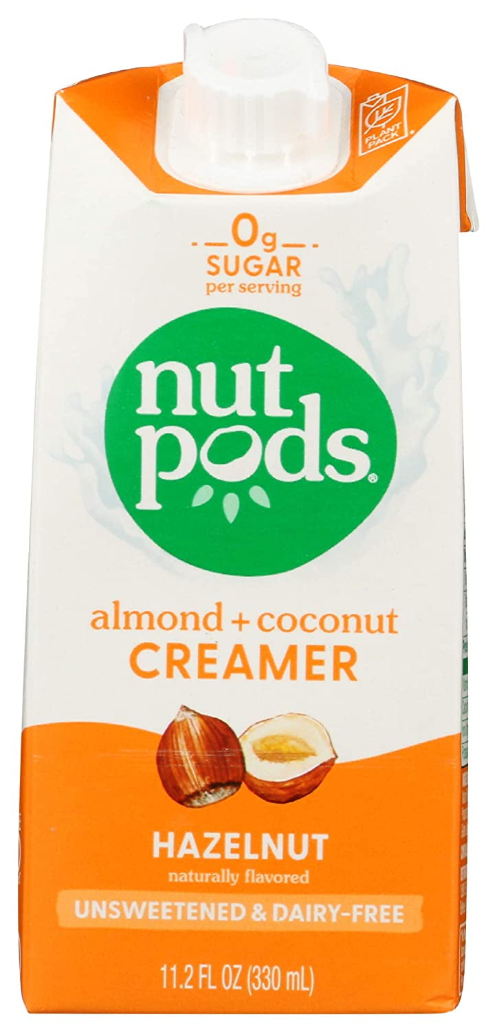Nutpods, Almond + Coconut Creamer, Unsweetened, Hazelnut, 11.2 fl oz