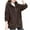 Womens Coats & Jackets Coffee, variant on Plus Size Winter Coats for Women M-5X with Pockets and Hooded Fleece Full Zipper Jackets Casual Long Sleeve Loose Solid Warm Outerwear Coat Clearance