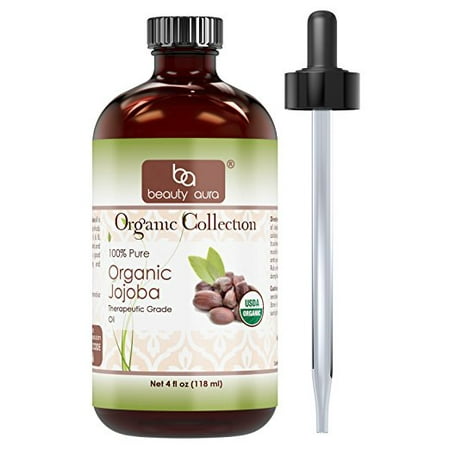 Beauty Aura Organic Jojoba Oil 4 Oz