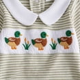 thumbnail image 5 of 0-3 Months Infant Jumpsuit Fall Baby Boy Footie Romper Jumpsuit Footed Clothes Knit Outfit Long Sleeve Newborn Fall Winter Clothes,Green Jumpsuit One-Piece Jumpsuit, 5 of 6
