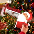 thumbnail image 4 of Fiudx Pegatina Estereoscópica de Papá Noel, Decoración de Madera Pintada a Mano, Adorno Festivo para Marco de Puerta, Decoración Navideña, Idea de Regalo de Navidad, 30 G, Duradera y Reutilizable., 4 of 5