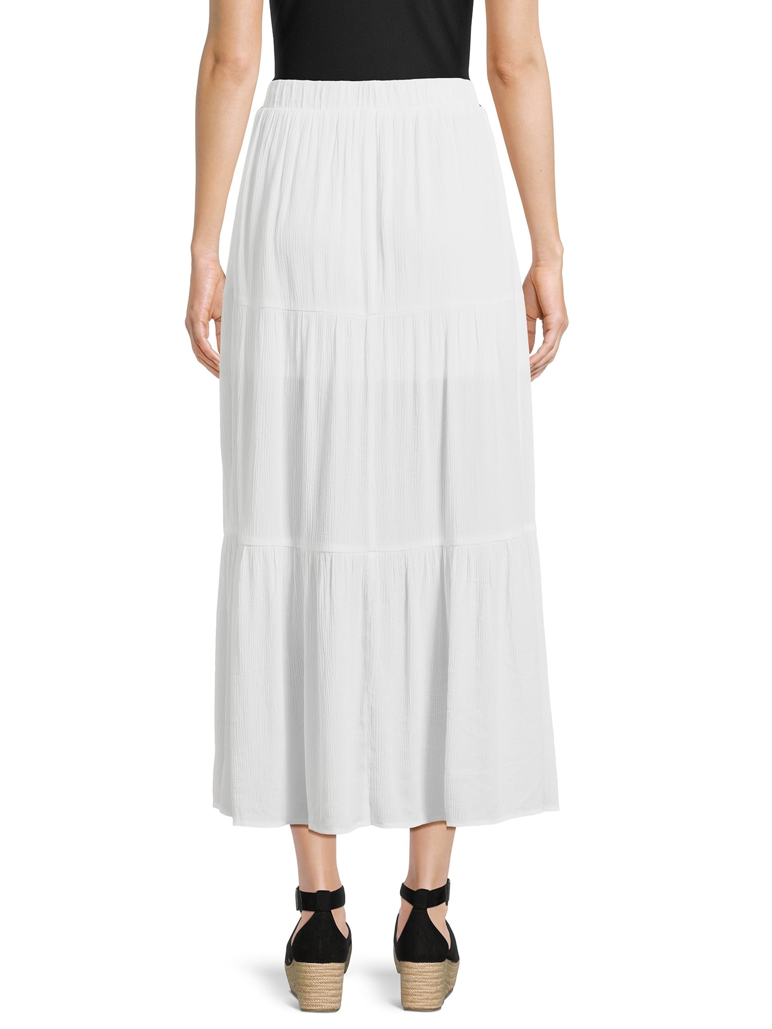 【NONCODE】Lopine Tiered Unbalanced Skirt 7 Tier Asymmetrical Frill Plaid Skirt (L184) by Bodyline