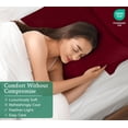 thumbnail image 3 of Royale Linens Standard Pillowcase Set of 2 - Bed Pillow Cover - 20"x26" - Red Pillowcases - 1800 Brushed Microfiber, Wrinkle & Fade Resistant - Soft & Cozy- Standard Size Pillow Case (STD,Burgundy), 3 of 9