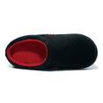 thumbnail image 3 of Needbo Men's Slippers Memory Foam Suede Plush Shearling Lined Warm Winter Indoor Outdoor Clog Bedroom House Slippers Slip on Shoes Black Red, Size 9-10, 3 of 8