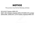 thumbnail image 2 of Transit Auto Front Hub Bearing Assembly Disc Brake Rotors and Semi-Metallic Pads Kit for Car Subaru Impreza WRX STI KBB-105766, 2 of 11