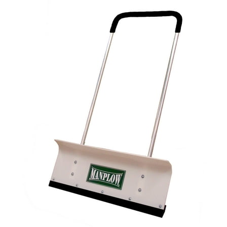 Manplow Snow Shovel, 32 in W x Plastic Blade, 48 in L Aluminum Handle PRO32
