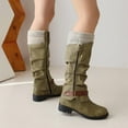thumbnail image 6 of POROPL Knee High Boots for Women Low Heel Buckleknight Shoes,Boots for Saving Size 6.5, 6 of 8