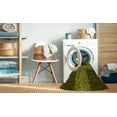 thumbnail image 2 of Ahgly Tapis Rond Lavable en Machine Intérieur Transitionnel Marron Chocolat, 7 Pieds Rond, 2 of 7