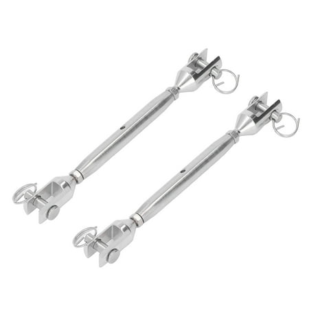 

Rigging Jaw Turnbuckle M8 Thread Multifunctional Stainless Steel Turnbuckle 2PCS For Industrial Equipments