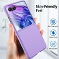 thumbnail image 6 of ELEHOLD Slim Full Body Case for Motorola Razr+ 2025/2024, Rugged Hard PC Shockproof Flip Case Cover Front Screen Protector Included for Motorola Razr+ 2025/2024, Purple, 6 of 8