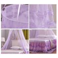 thumbnail image 4 of Home Mosquito Net Round Dome Bed Net Elegant Design for Bedroom Use Purple Color and Fine Mesh for Insect Prevention 1Pcs, 4 of 5