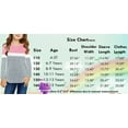 thumbnail image 5 of Langwyqu Girls Casual Long Sleeve T Shirts Children Color Block Stripe Tee Size 4-15 Years, 5 of 5
