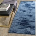 thumbnail image 4 of Safavieh Retro 6' Round Power Loomed Rug in Light Blue and Blue, 4 of 10