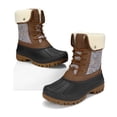 thumbnail image 3 of Bocca Women's Insulated Snow Boots Brown Mid-calf Winter Boots Lace-up 6M, 3 of 6
