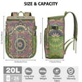 thumbnail image 3 of Sac à Dos Rafraîchissant Mandala Méditation Style Tribal, Sac à Lunch Étanche, Sac à Dos de Pique-Nique Floral Abstrait Boho pour Randonnée, 3 of 6