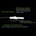 thumbnail image 4 of RISK Hydraulic Disc Brake Hose Kit Tube Pipe Housing Set Dustproof Rustproof Compression Bushing High Strength Brake Hose Needle White Quick Connect, 4 of 9