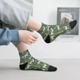 thumbnail image 2 of Naloa Deer And Flowers Ankle Socks for Women Non Slip Socks No Show Socks Classic Low Cut Casual Socks Casual Socks, 2 of 7