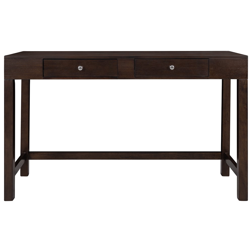 Lowestbest 4-Piece Counter Height Table Set, Mulitpurpose Rustic Bar Dining Table Set, with Socket, Leather Padded Stools and 2 Drawers, Espresso Lowestbest 4-Piece Counter Height Table Set, Mulitpurpose Rustic Bar Dining Table Set, with Socket, Leather Padded Stools and 2 Drawers, Espresso