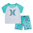 thumbnail image 2 of Hurley Maillot de Bain pour Bébé Garçon Ensemble 2 Pcs, Vert/floaties, 4T, 2 of 3